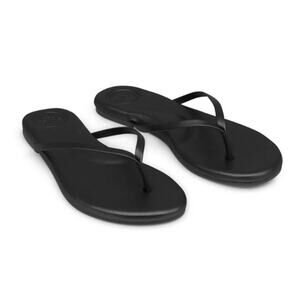 Solei Sea Women's Black Out Indie Flip Flop Sandals Size 9